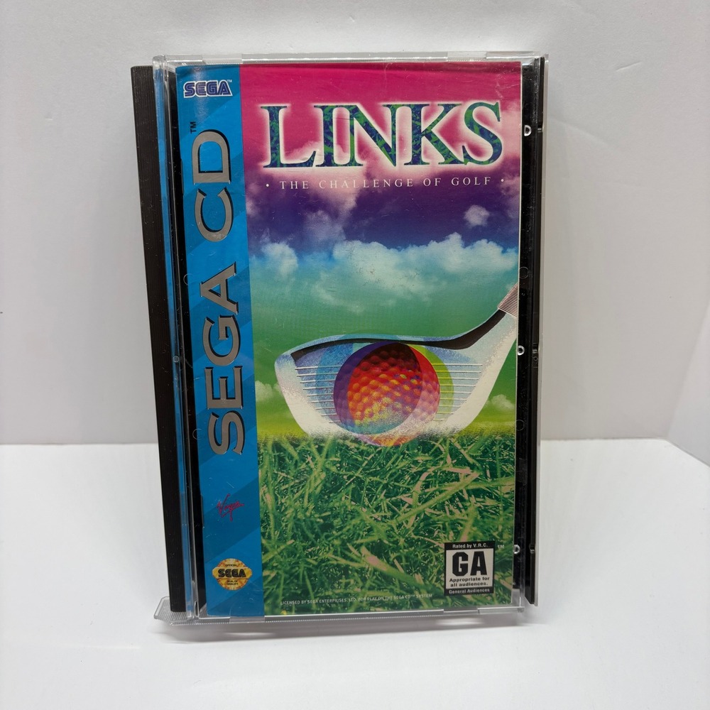 Links The Challenge of Golf Sega CD Game Retro Sports Virgin Interactive